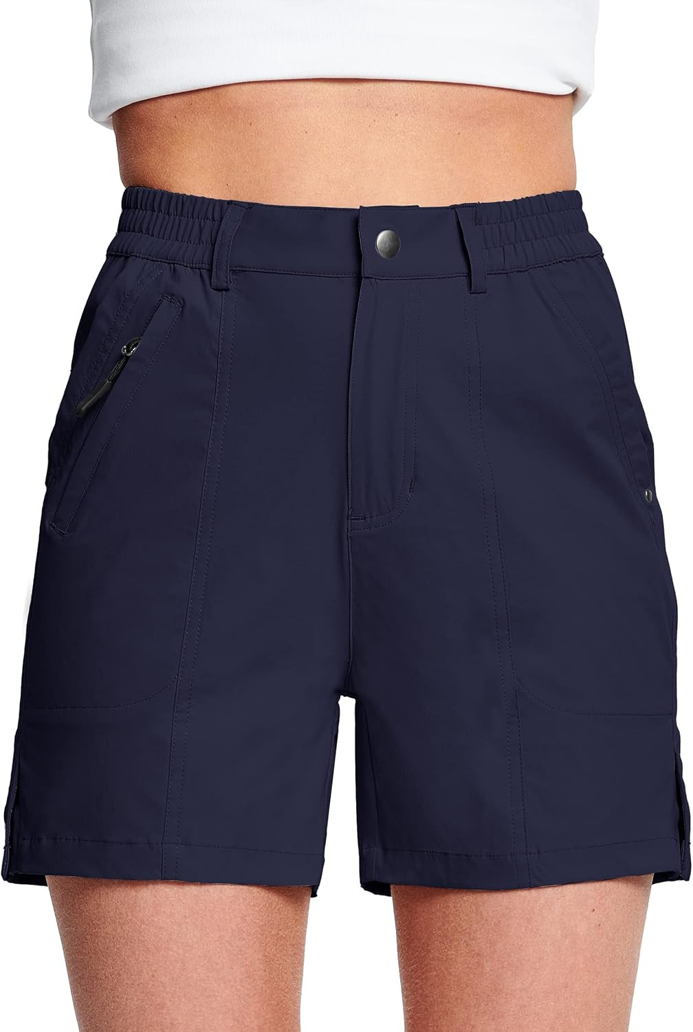 HARTPOR Women's Golf Hiking Shorts Quick Dry Stretch 5 Inch Casual Summer Shorts with Pockets Wat... | Amazon (US)