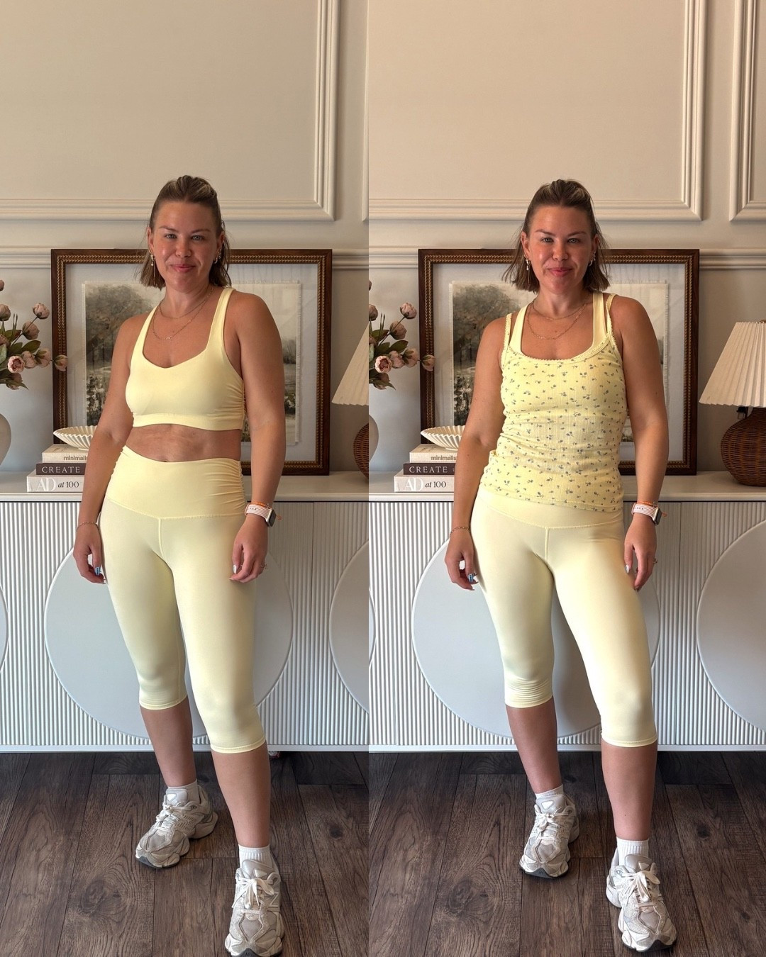 WALMART OOTD
How do you feel about capris coming back? I am here for them and this butter yellow pair from walmart that is $15 is so freaking good, I am obsessed! I also am loving the matching sports bra, it is so comfy! I paired it also with this under $5 floral yellow tank top and i have it in several colors because it is also that good! 
#walmart #walmartstyle #walmartoutfit #walmartootd #walmartfashion #walmartactivewear #capris #affordablefashion #ootd #outfitidea #casualoutfit #walkingoutfit


#LTKSeasonal #LTKActive #LTKootd