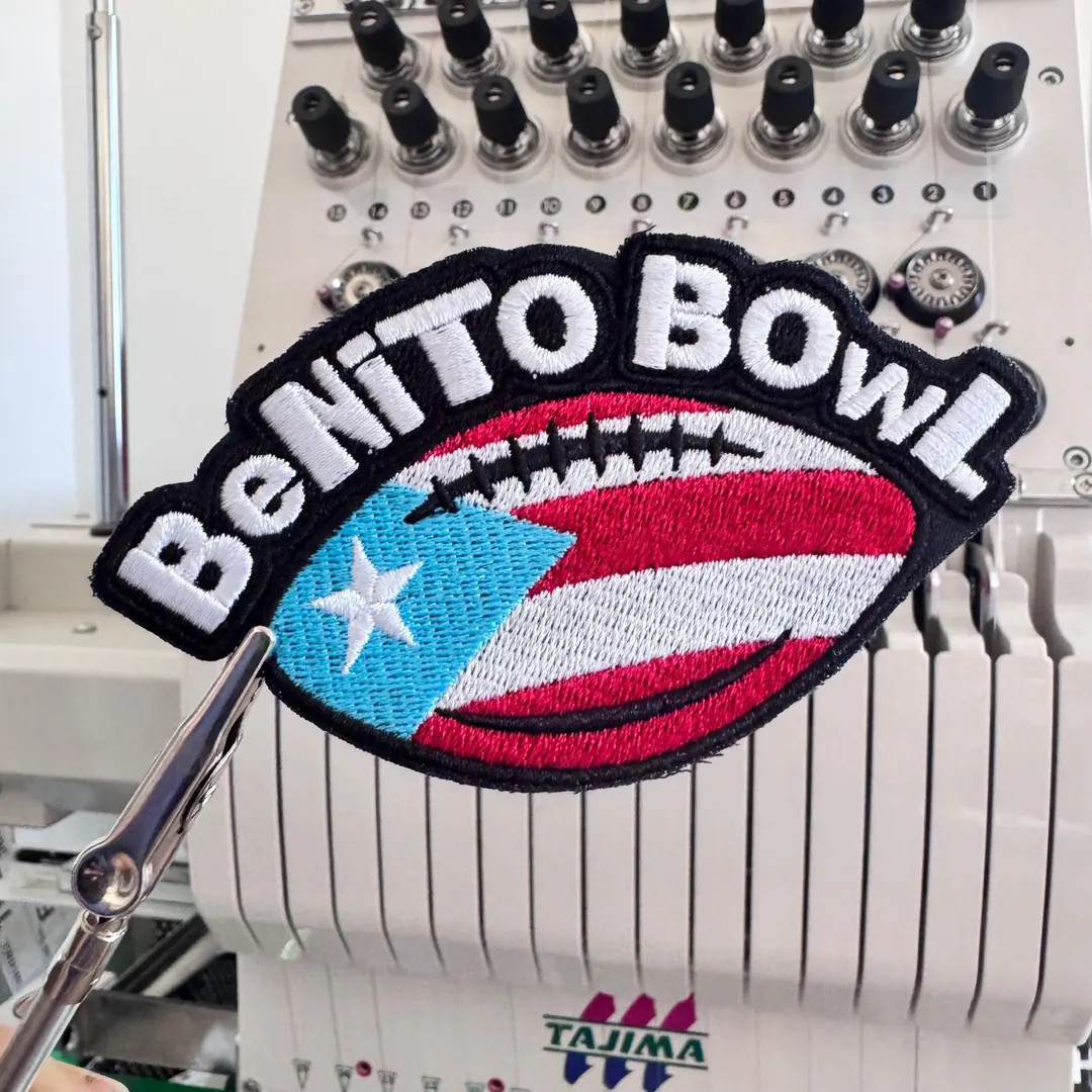 Embroidery Patch Benito Bowl, Puerto Rico Flag, Bad Bunny NFL, Puerto Rico Flag. - Etsy | Etsy (US)