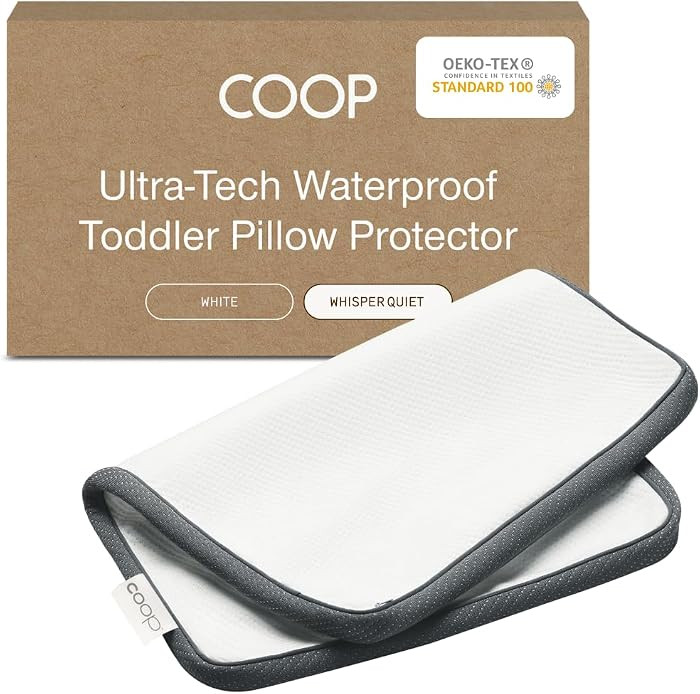 Coop Home Goods Ultra-Tech Toddler Pillow Protector White for Memory Foam Pillows, Waterproof, To... | Amazon (US)