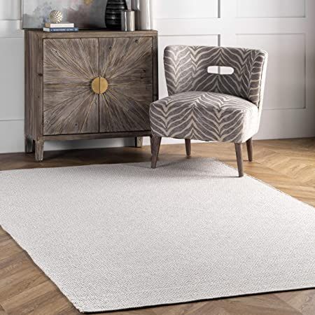 nuLOOM Lorretta Hand Loomed Area Rug, 8 ft x 10 ft, Taupe | Amazon (US)