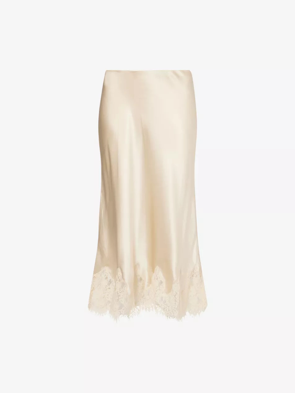 Carolina Silk Midi Skirt | Selfridges