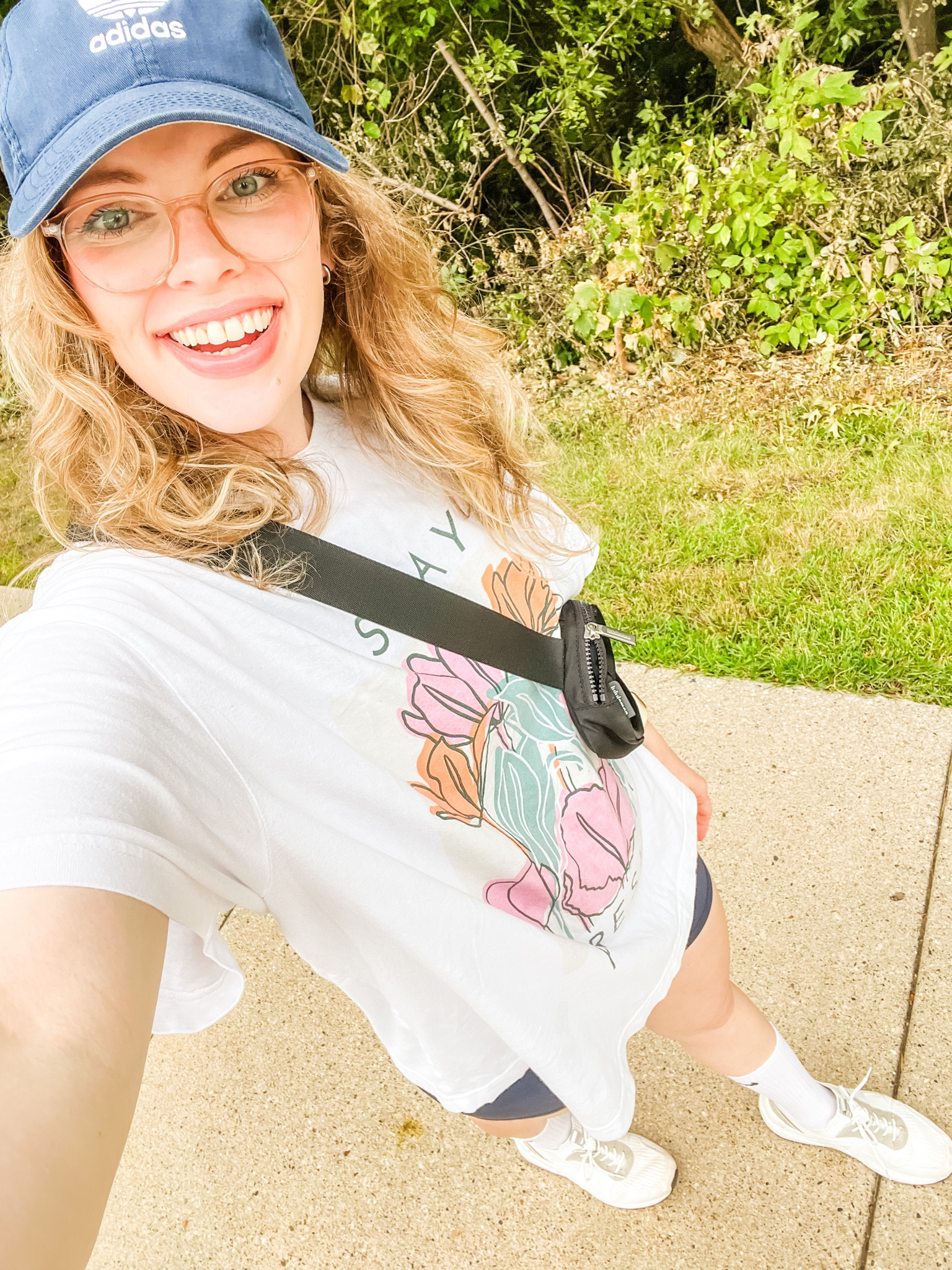 Walk mode 🚶🏼‍♀️ 

I’ve been upping my step game this postpartum and it’s completely transformed my body! 

Gotta get the cute outfits going so you feel extra adorable on your walks and you just wanna keep walking because when you look good, you FEEL good! And the good times keep rolling! 

Linked some of my favorites! 

Align leggings size 6, t-shirt is men’s and I have it in a large, and of course cute socks to try and hide the fact that you’re a millennial 😂

Belt bag is a MUST to hold your phone and AirPods 👏🏻

Now go get your steps 👟



#LTKFitness #LTKBeauty #LTKActive