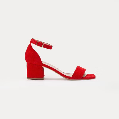 Iva - Red Suede Sandals Red Suede 5.5 Forever & Always Shoes | Target