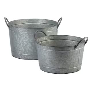 Galvanized Bucket Planter Set | Michaels Stores
