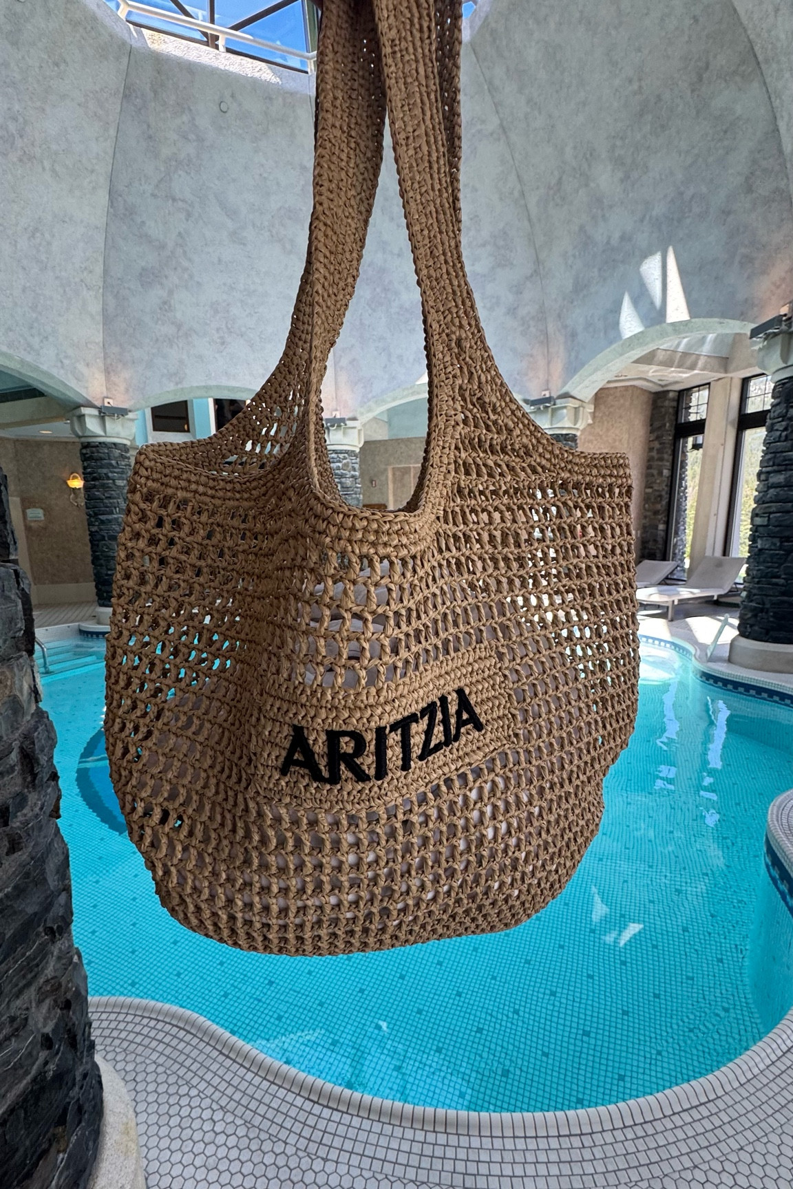 Soooo obsessed with the raffia style beach tote - it’s a great size, not heavy and while it looks like raffia, it’s made of a much more durable material. I also see some of the colors are on clearance right now. Summer essential. 

#LTKTravel #LTKItBag #LTKSwim