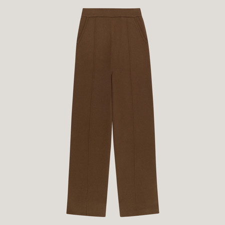 Everyday Knit Trousers - Chocolate | EllandEmm