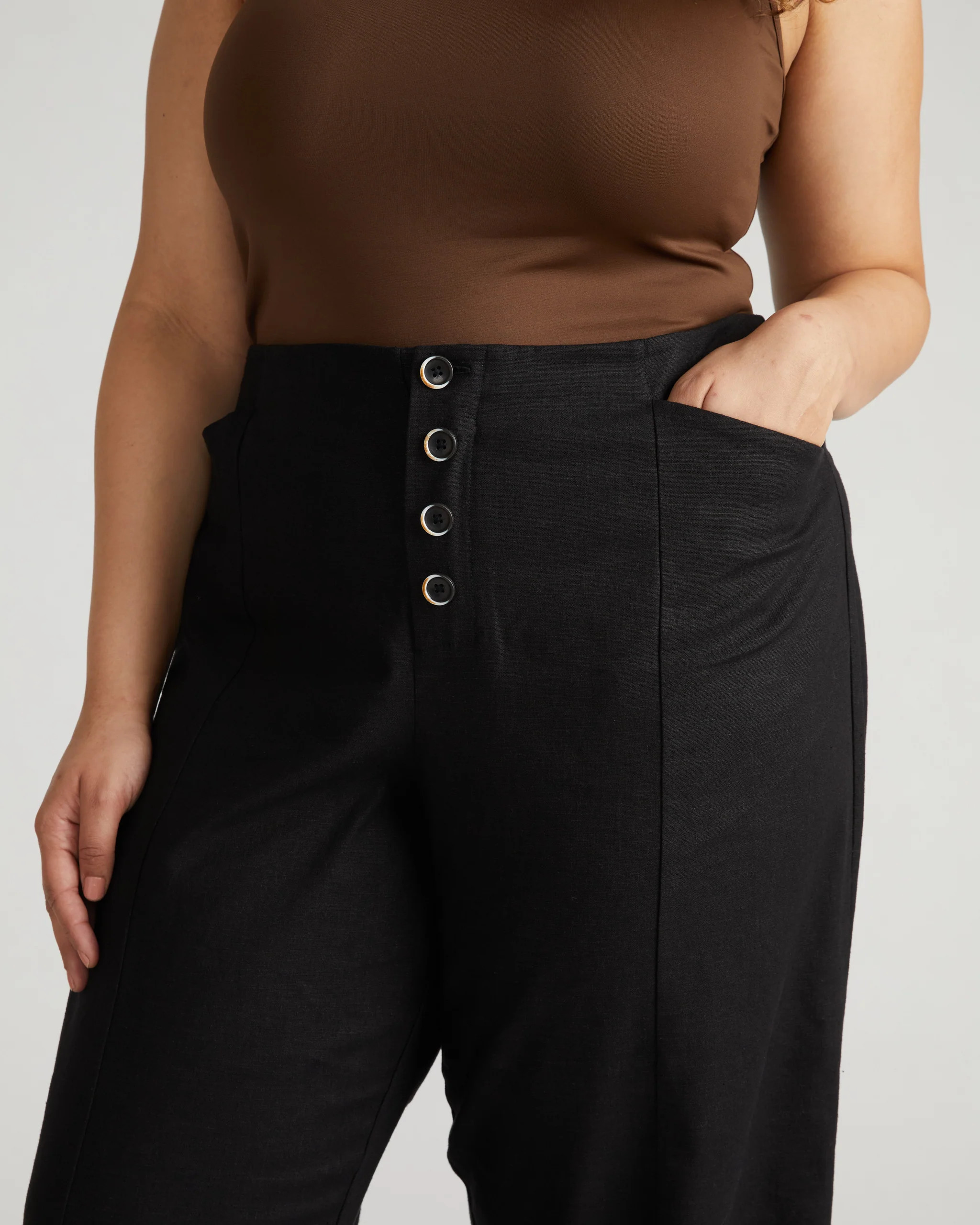 Coastal Linen Pants - Black | Universal Standard