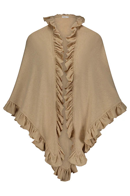 Cotton Cashmere Ruffle Shawl | Minnie Rose