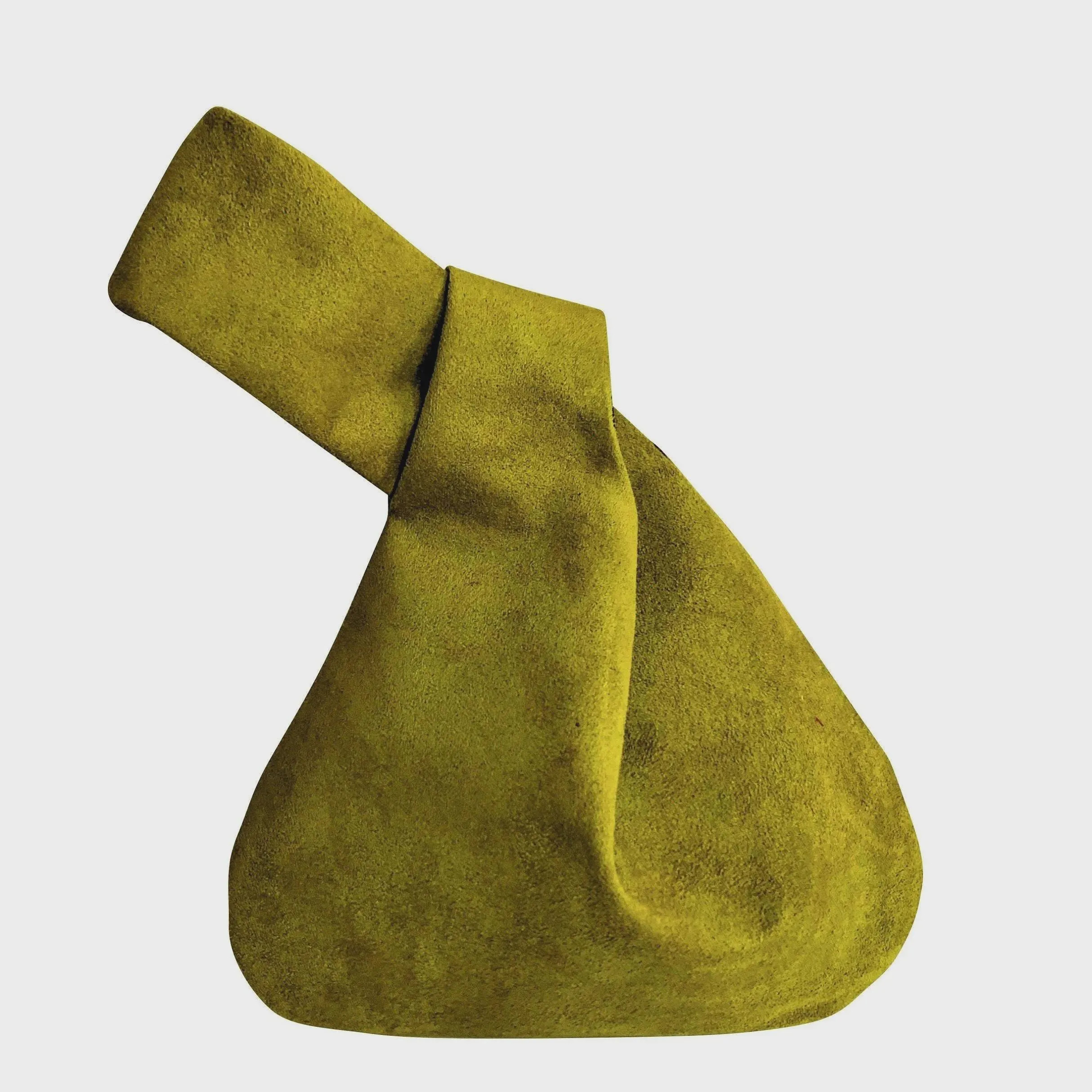 Olive Vegan Suede Knot Bag: Handmade, Clutch Purse, Top Handle Bag, Minimalist Style | Etsy (Global)