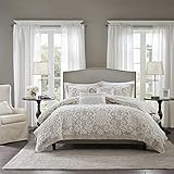 Harbor House Suzanna Duvet Cover Full/Queen Size - Taupe , Medallion Duvet Cover Set – 3 Piece – Cot | Amazon (US)