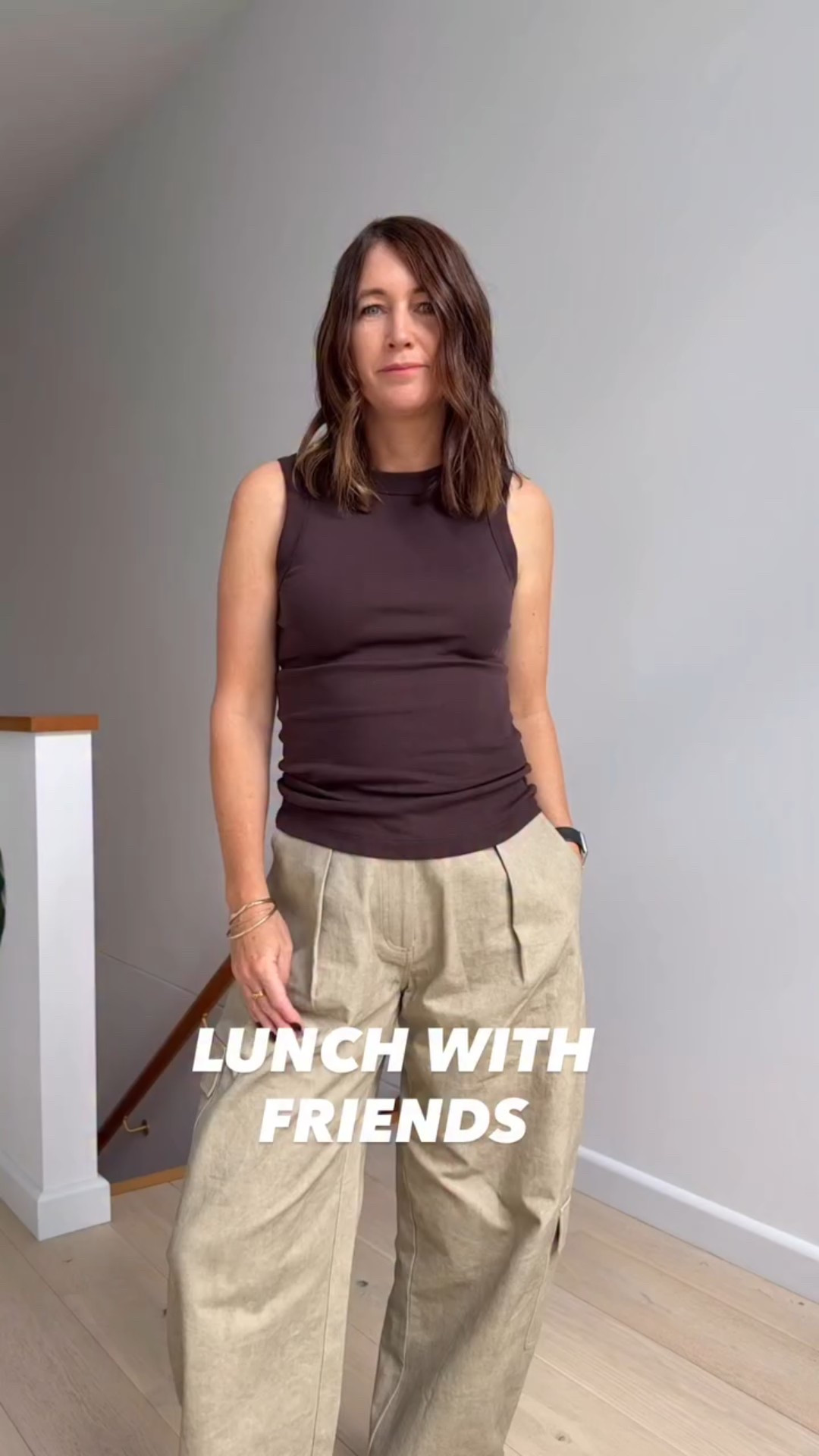 Lunch with friends calls for comfort, but I still wanted to look pulled together - tonal dressing is always a fail-safe 🤎

These new @becandbridge utility pants are the perfect match with my @zara bomber, making the whole outfit feel effortless but intentional. Added snake sandals and a brown tank because… apparently it’s summer in Melbourne 😂

Easy, comfy and chic, exactly what a long lunch outfit should be.

OUTFIT DETAILS
Brown tank @zara.australia 
Utility pants @becandbridge
Sandals @newlook 
Bomber @zara.australia 
Tan bag @status_anxiety 

Save this for casual lunch outfit inspo 🤎

#dailyoutfitideas #everydaystyle #cargopants