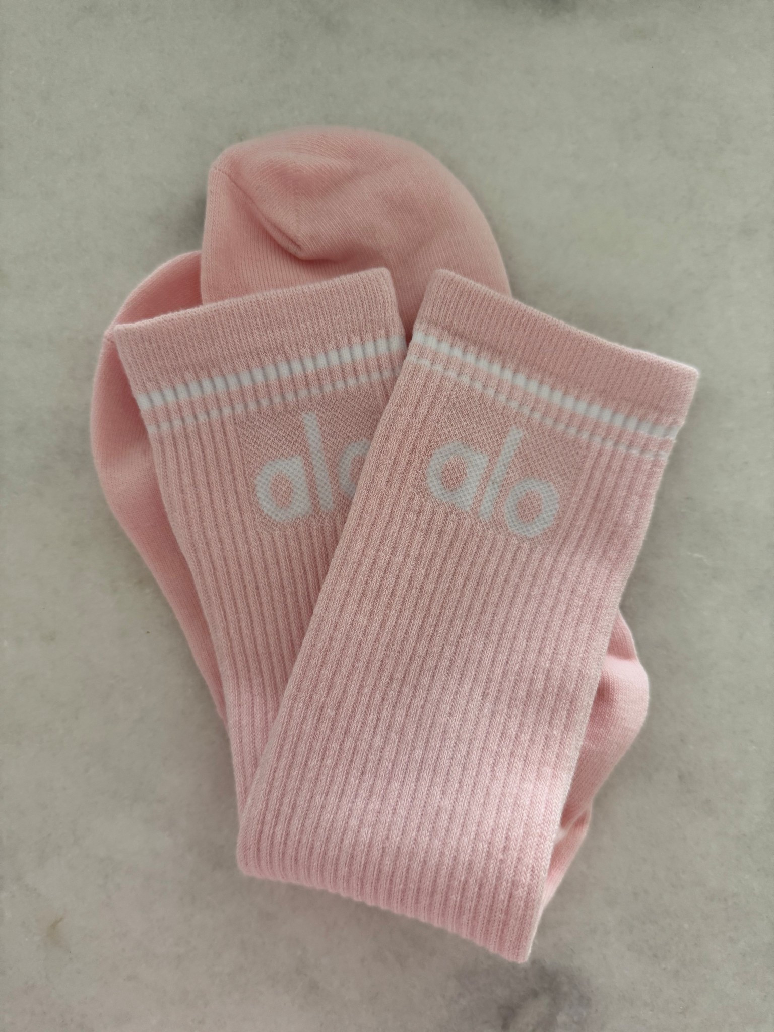pink alo socks!