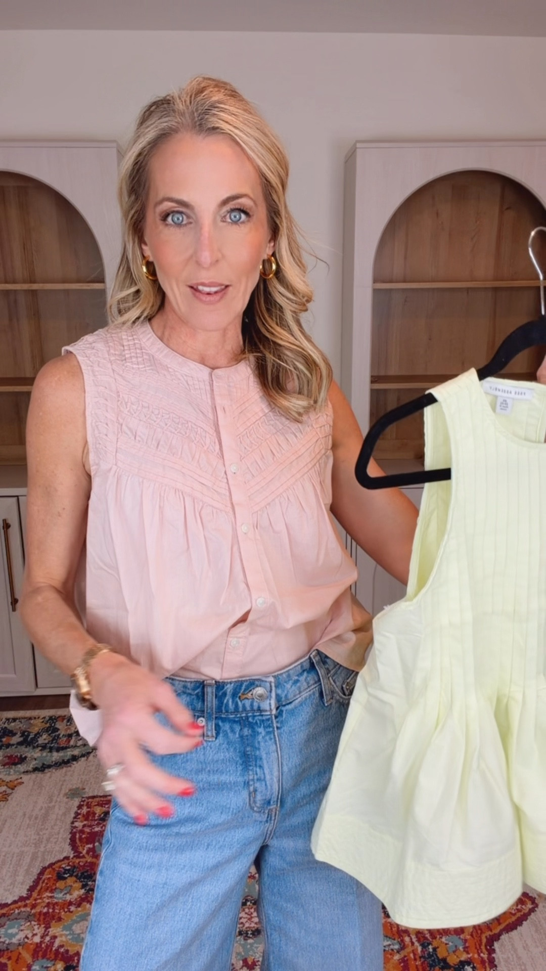 Walmart did NOT come to play this spring. Every single top is under $26 and these new wide leg jeans? Also under $26 and such a flattering fit. Comment TOPS to get all of these and more. 

Lightweight, easy, throw-on-and-go pieces that look polished but feel effortless. From soft pastels to classic stripes, these are the kind of tops you’ll grab on repeat with denim, shorts, white jeans… all the things. Wearing a size small or extra small in all tops and 0 in the jeans. These styles won’t last long. 


#LTKootd #LTKgrwm #LTKdayinmylife