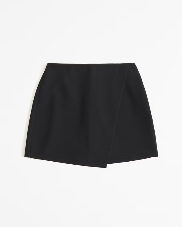Menswear Wrap-Front Mini Skort | Abercrombie & Fitch (US)