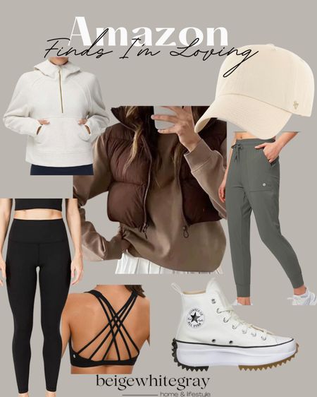 Athletic wear for the lady on the go! I personally own a cropped puffer vest and it’s so cute!! I also have the high top converse shoes and on my wish list is the Lululemon dupe zip up sweater. 

#LTKSeasonal #LTKstyletip #LTKunder100