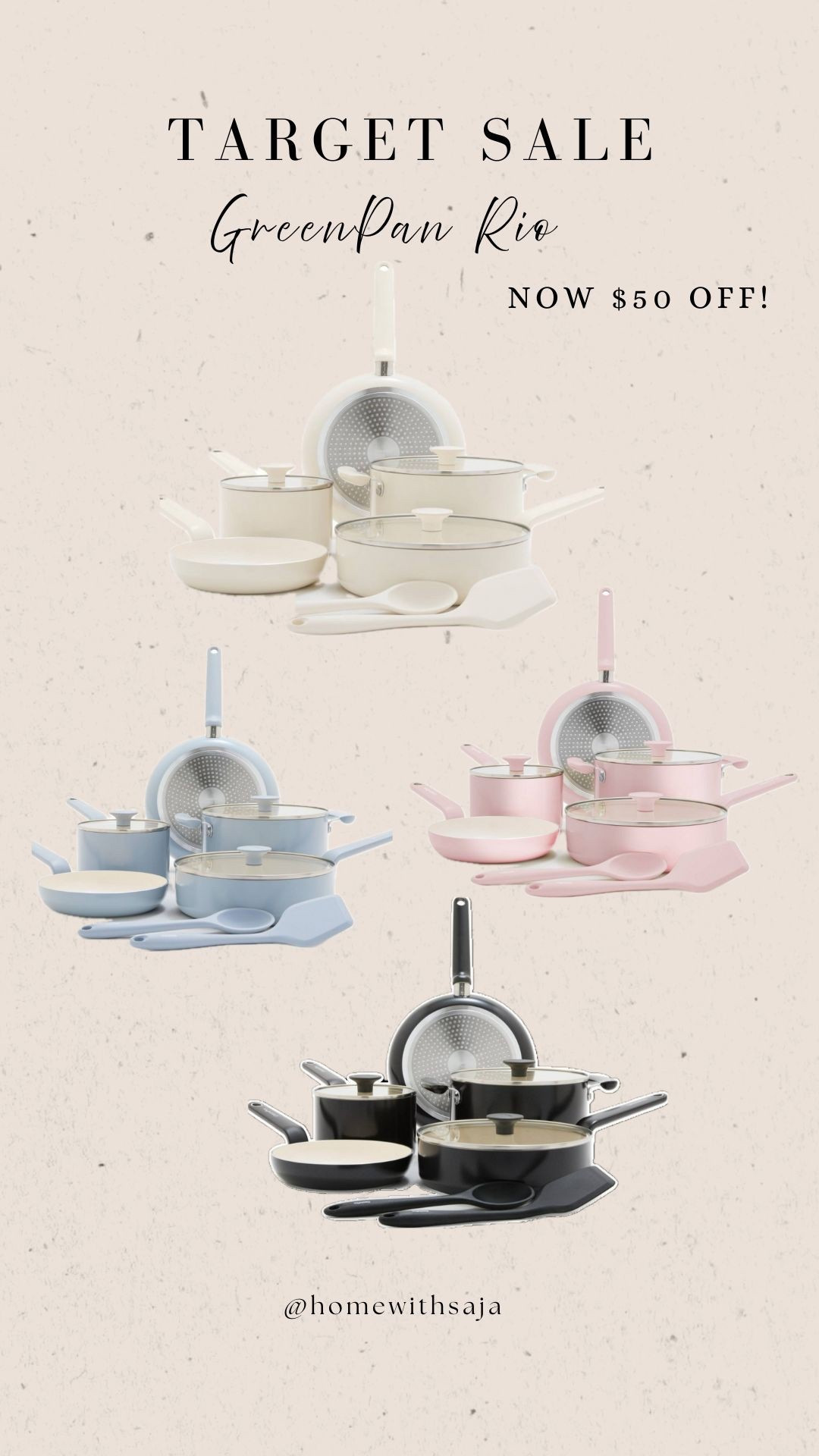 The GreenPan Rio advanced 10 pc set is now on sale @target ✨ Non-stick, beautiful, and non-toxic 

healthy living, non-toxic pots and pans, cookware set, ceramic, Target find, Target home, non-toxic living, aesthetic cookware set

#LTKGiftGuide #LTKHome #LTKSaleAlert