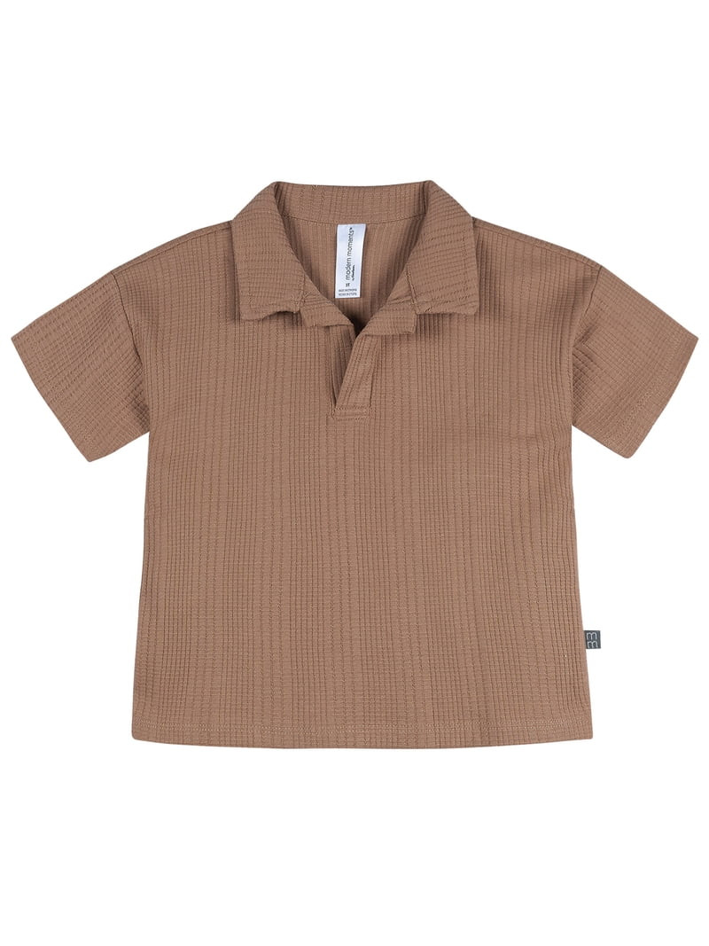 Modern Moments by Gerber Baby and Toddler Boy Johnny Collar Top and Pant Set, 2-Piece, Sizes 0/3 ... | Walmart (US)