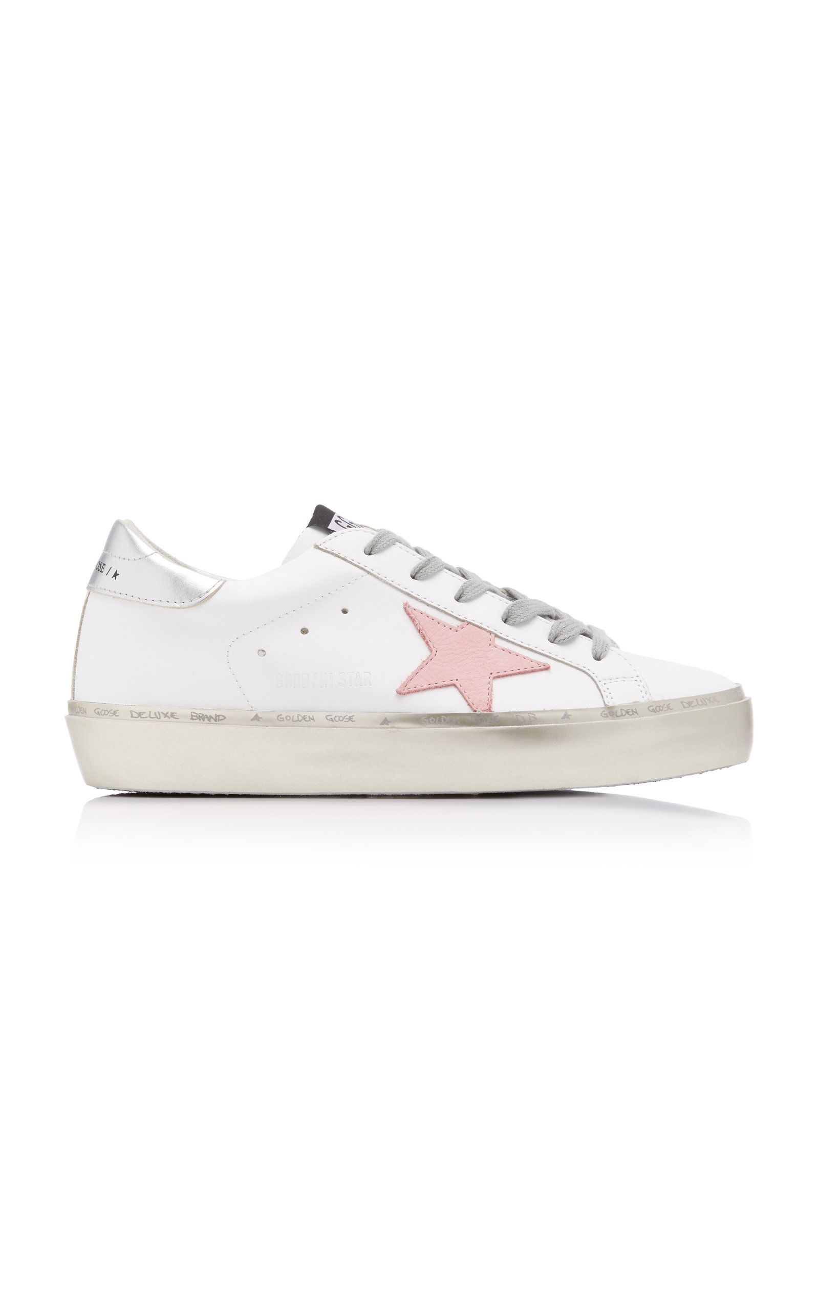 Golden Goose - Women's Hi Star Platform Leather Sneakers - White - IT 37 - Moda Operandi | Moda Operandi (Global)