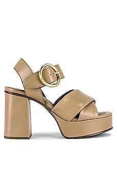 See By Chloe Lyna Sandal in Beige from Revolve.com | Revolve Clothing (Global)