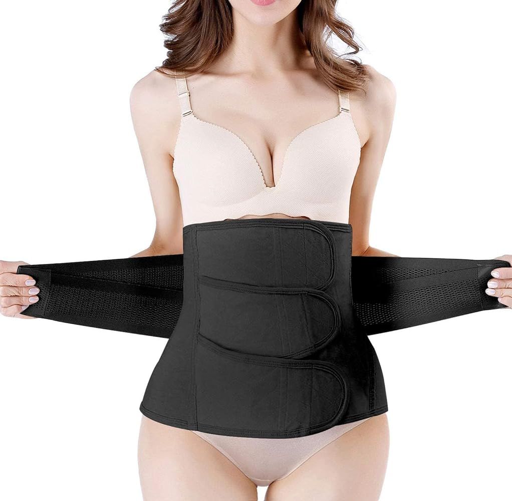 Postpartum Girdle C-Section Recovery Belt Back Support Belly Wrap Belly Band Shapewear | Amazon (US)