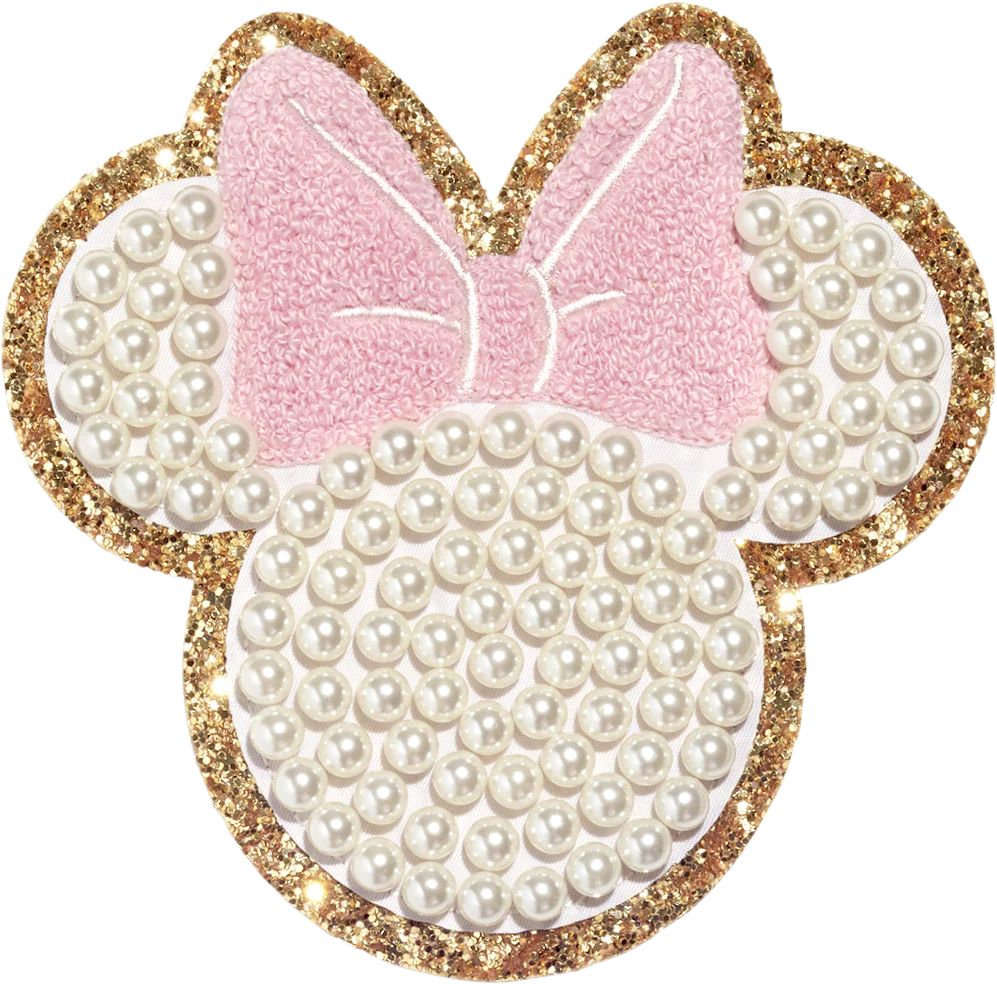Disney Minnie Mouse Large Glitter Pearl Patch | Stoney Clover Lane