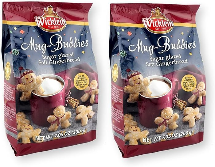 Wicklein Mug Buddies Sugar Glazed Soft Gingerbread Cookies 7.05 Oz. (Pack of 2) | Amazon (US)