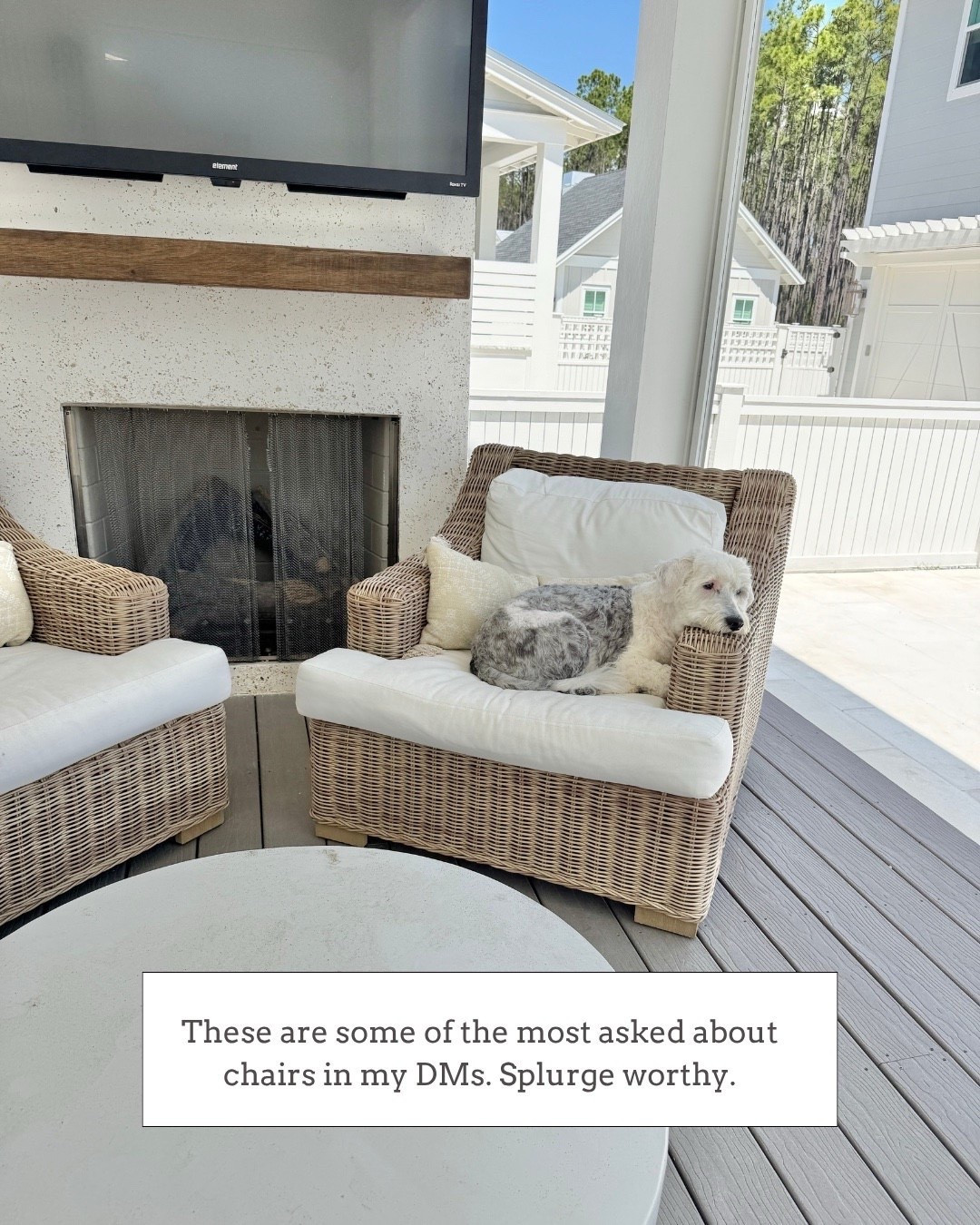 Splurgeworthy patio chairs 🙌🏻🙌🏻

#LTKootd #LTKHome #LTKSeasonal