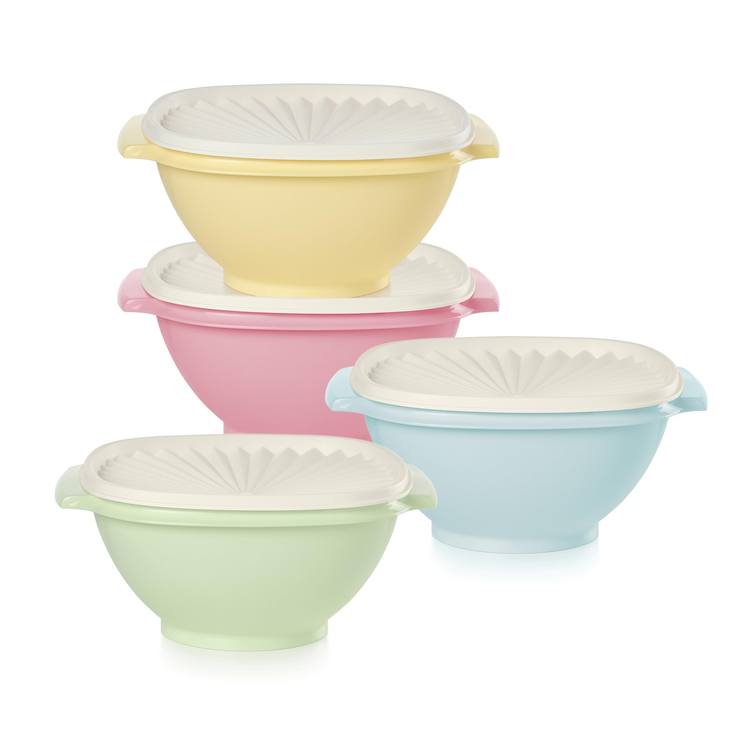 Tupperware Heritage Collection 8 Cup Bowl with Starburst Lid 4 Pack - Vintage Multi Color, Dishwa... | Amazon (US)
