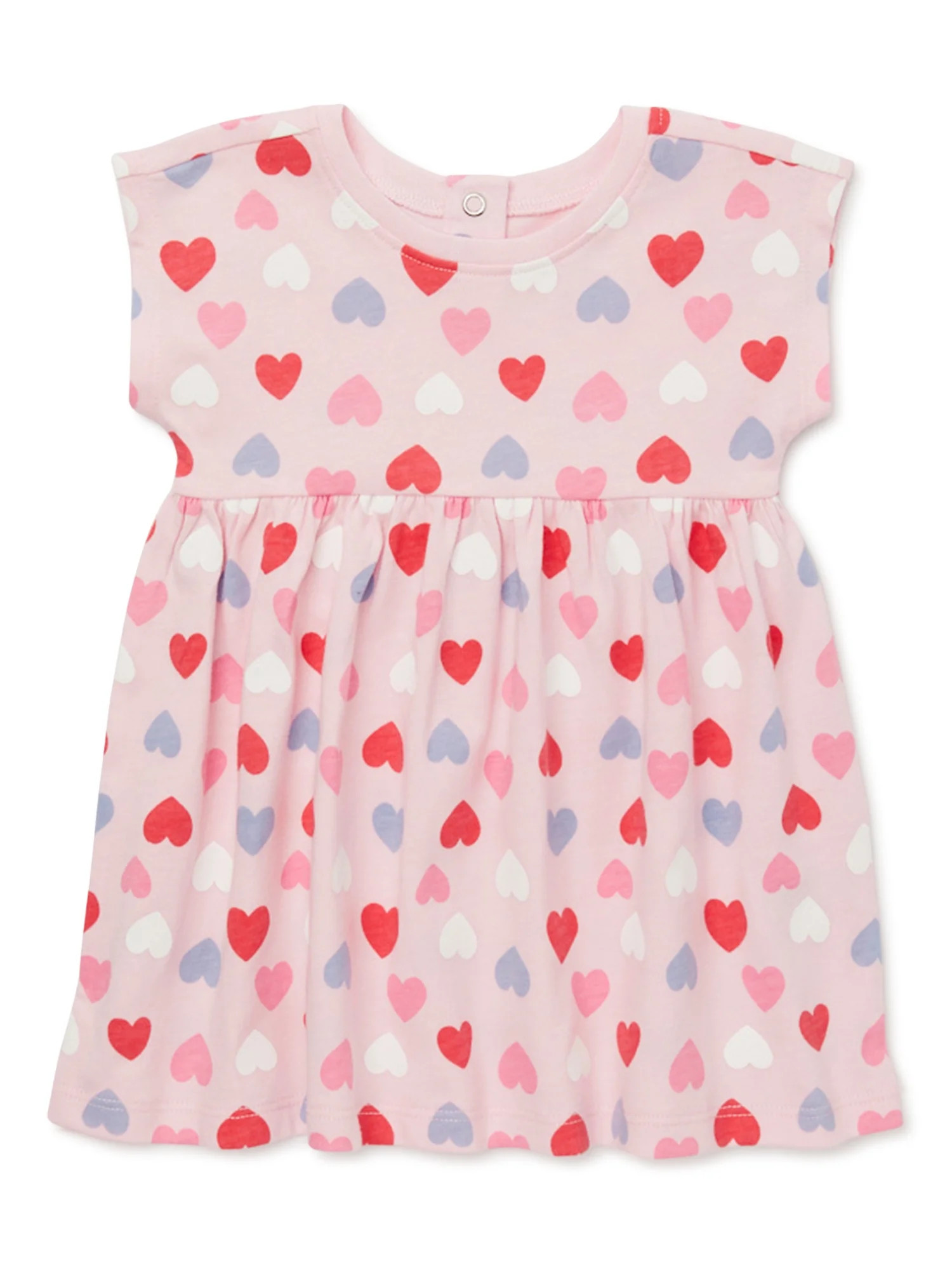 Garanimals Baby Girl Short Sleeve Print Dolman Dress, Sizes 0-24 Months | Walmart (US)