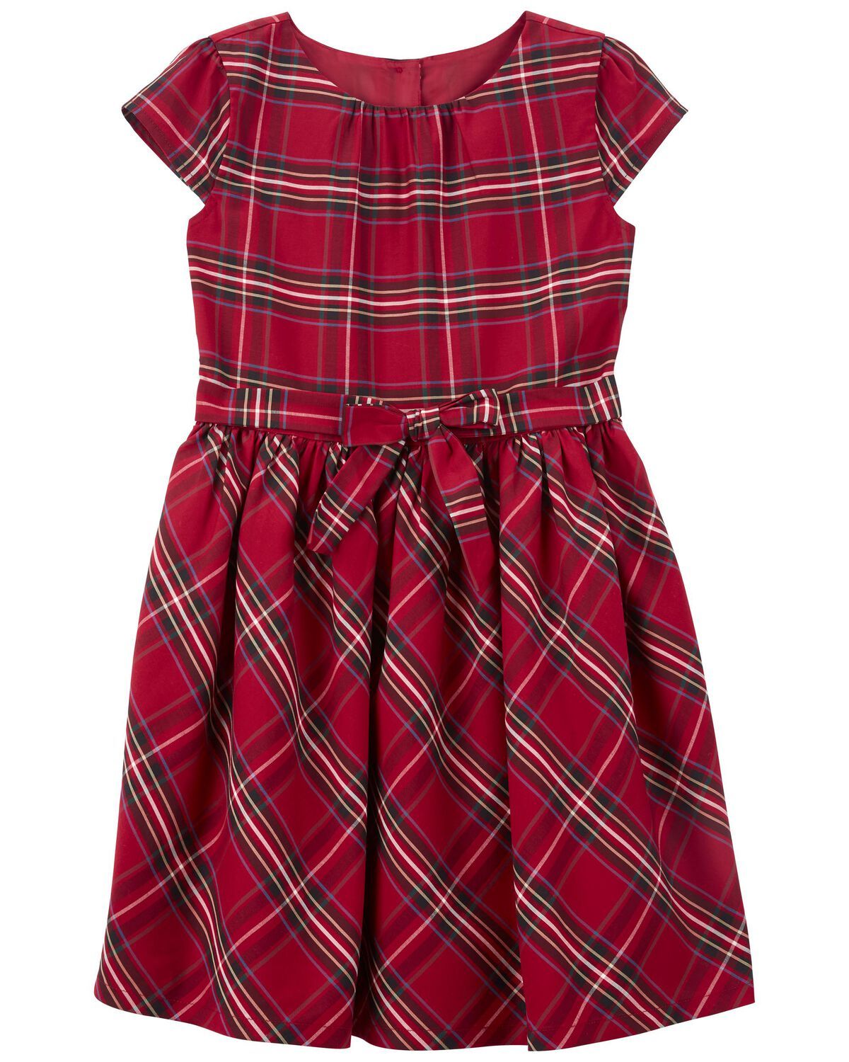 Red Kid Plaid Sateen Dress | carters.com | Carter's
