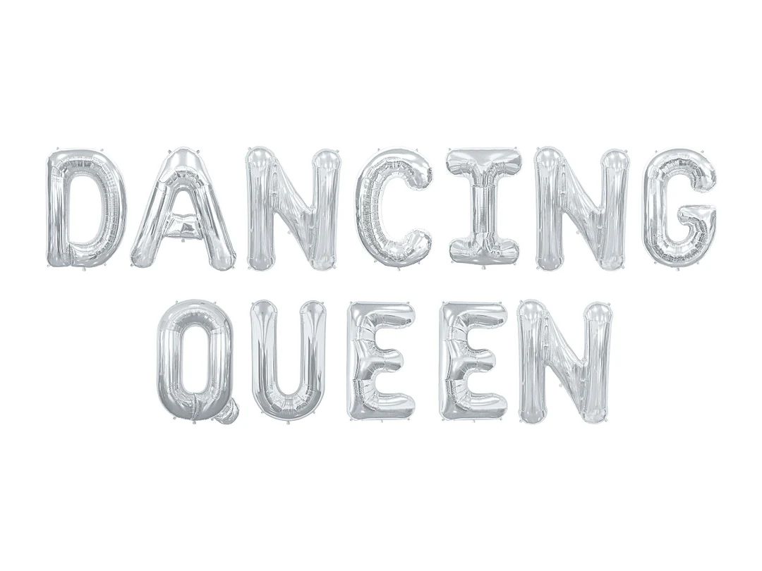 Dancing Queen Balloon Banner | Mamma Mia Party Decorations | Disco Bachelorette Backdrop Photo Sp... | Etsy (US)