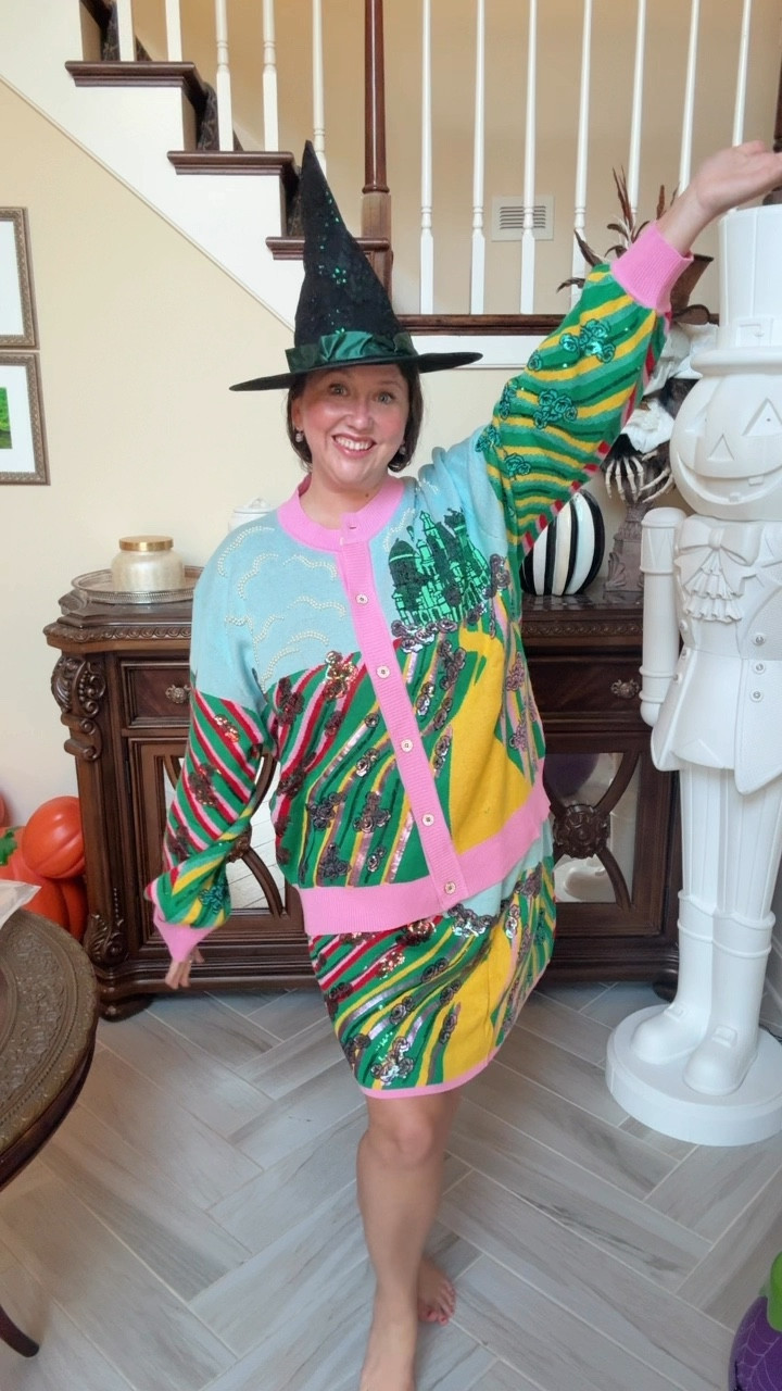 I could not be more excited for #WICKED 
What pieces did you snag from @queenofsparkles !? 

#livinglargeinlilly #wicked #yellowbrickroad #emeraldcity #qos 

#LTKSeasonal #LTKHalloween #LTKMidsize