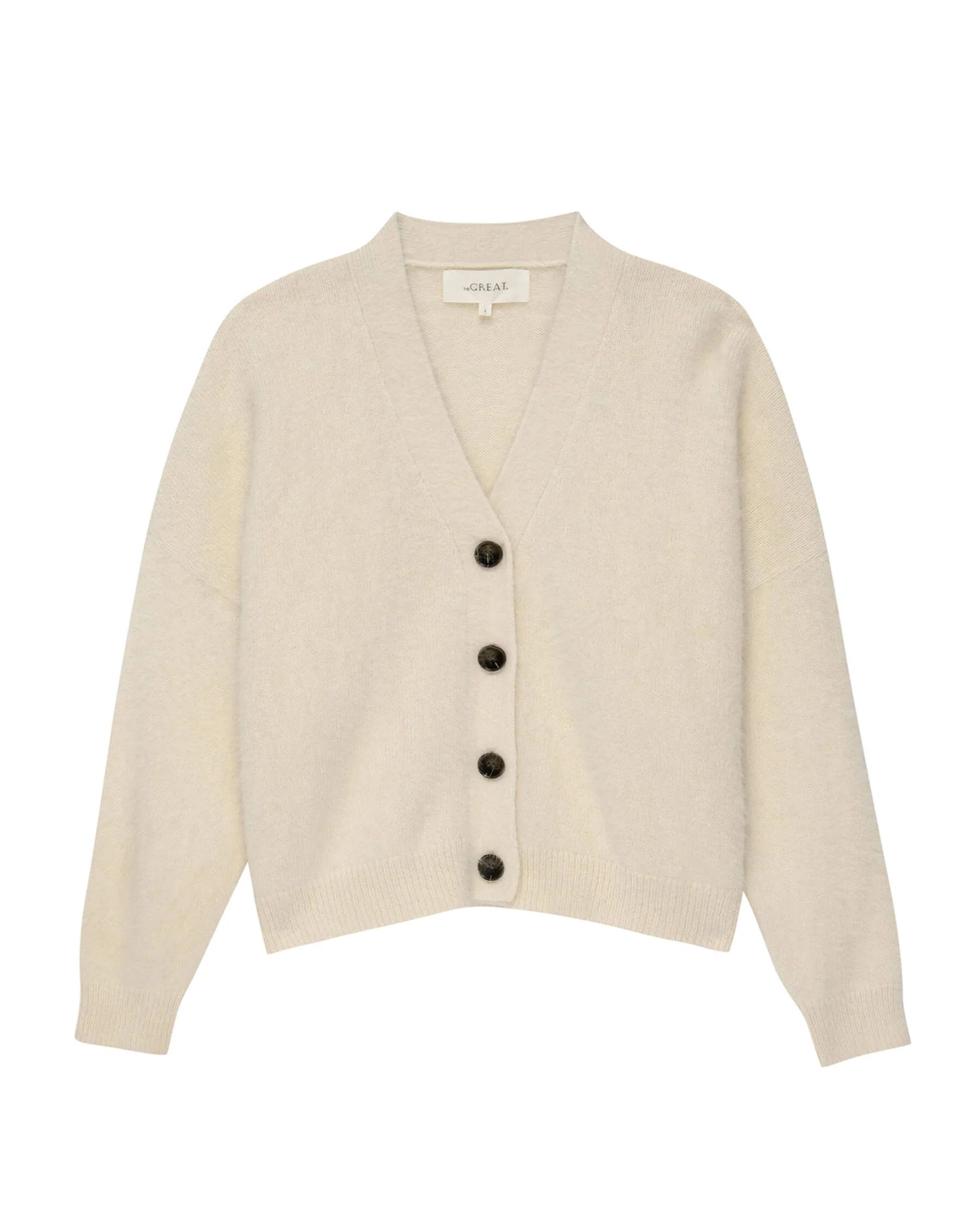 The Fluffy Slouch Cardigan. | THE GREAT.