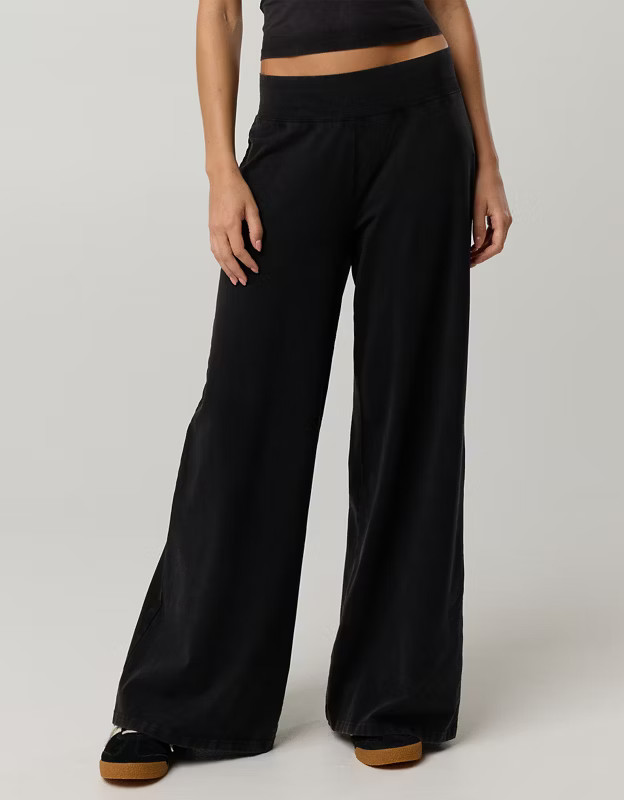 OFFLINE By Aerie OG Cotton Wide Leg Pant | Aerie