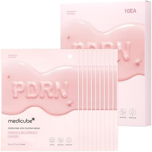 medicube Salmon DNA PDRN Pink Vita Coating Sheet Mask 10EA - Korean sheet mask for glass skin - L... | Amazon (US)