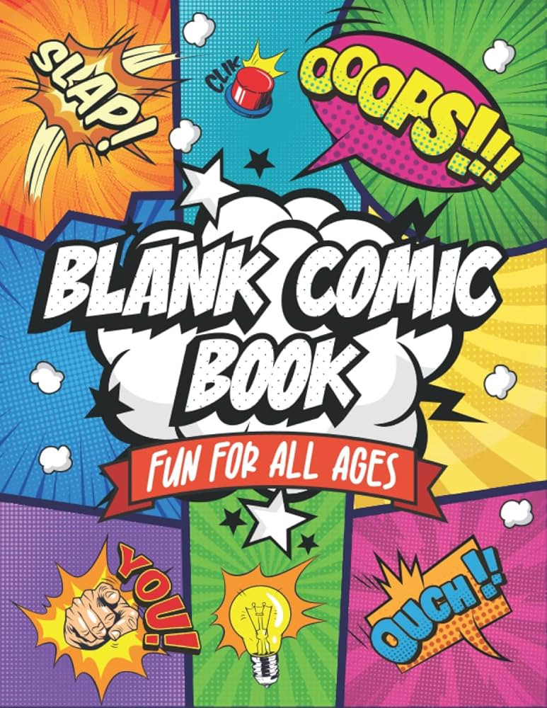 Blank Comic Book: Fun For All Ages Create Your Own Unique Comic Book Fun Pages and Templates Desi... | Amazon (US)