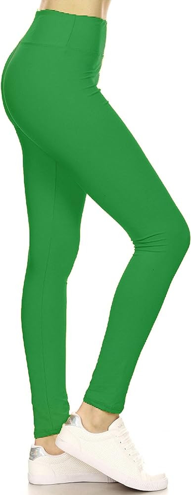 Leggings Depot High Waisted Leggings for Women Buttery Smooth & Soft Women's Leggings Solid Yoga ... | Amazon (US)