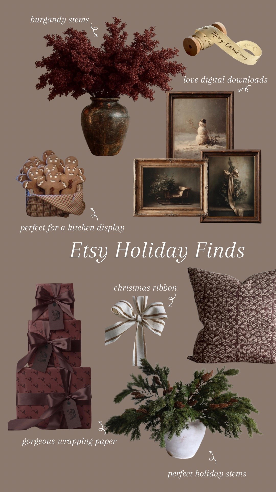 Etsy Holiday Finds! Perfect for getting your home ready for Christmas. 

#Ad, #EtsyPartner, #Etsy #EtsyCreatorCo @etsy