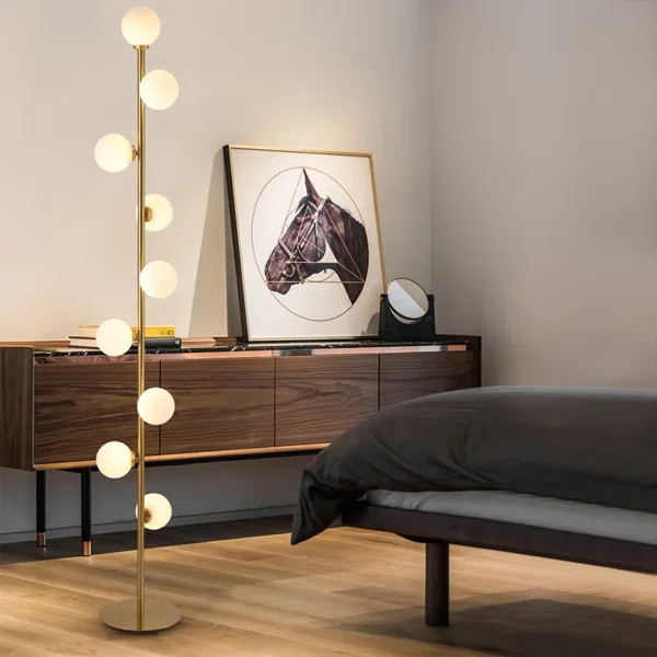 7.02'' Gold Tree Floor Lamp Set | Wayfair North America