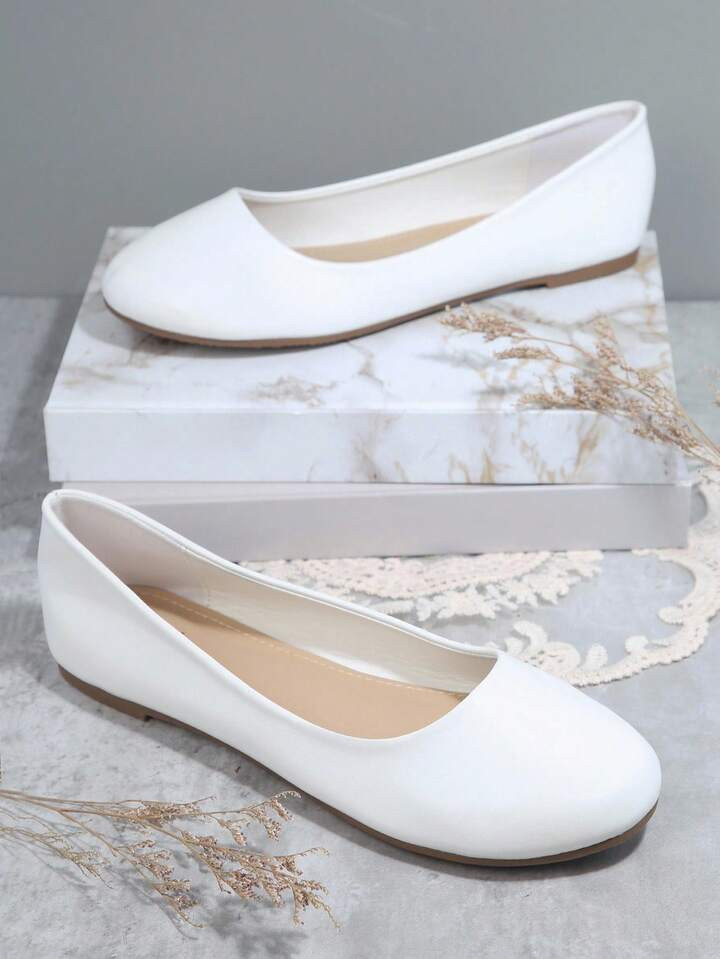 SHUZIA Elegante Minimalistische Ballettflats Für Damen | SHEIN