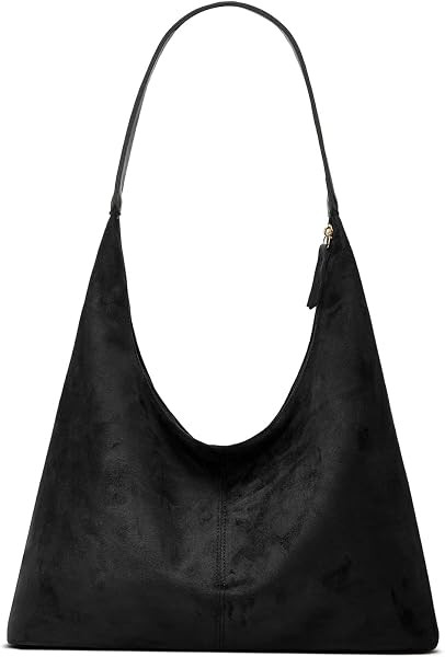 Trendy Faux Suede Shoulder Purse Bag Women Tote Hobo Purses Handbag Bags | Amazon (US)