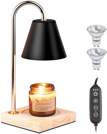REIDEA Candle Warmer Lamp with Timer, Dimmable Electric Wax Melt Warmer Adjustable Height for Up ... | Amazon (US)