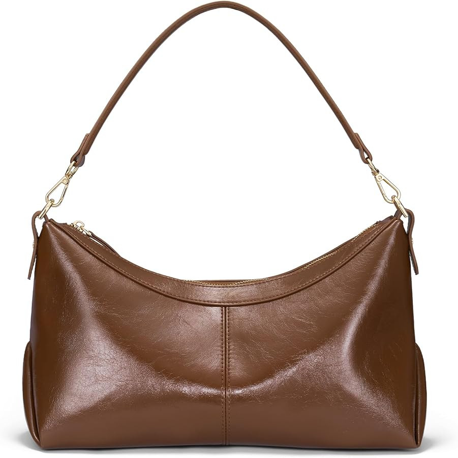 CHUNLI Shoulder Bag PU Leather Purses for Women Trendy Cute Hobo Bags with Zip Closure Designer T... | Amazon (US)