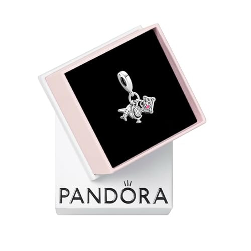 PANDORA Airplane, Globe & Suitcase Triple Dangle Charm - Bracelet Charm Moments Bracelets - Stunning Women's Jewelry - Gift for Women - Made with Sterling Silver & Enamel - With Gift Box | Amazon (US)