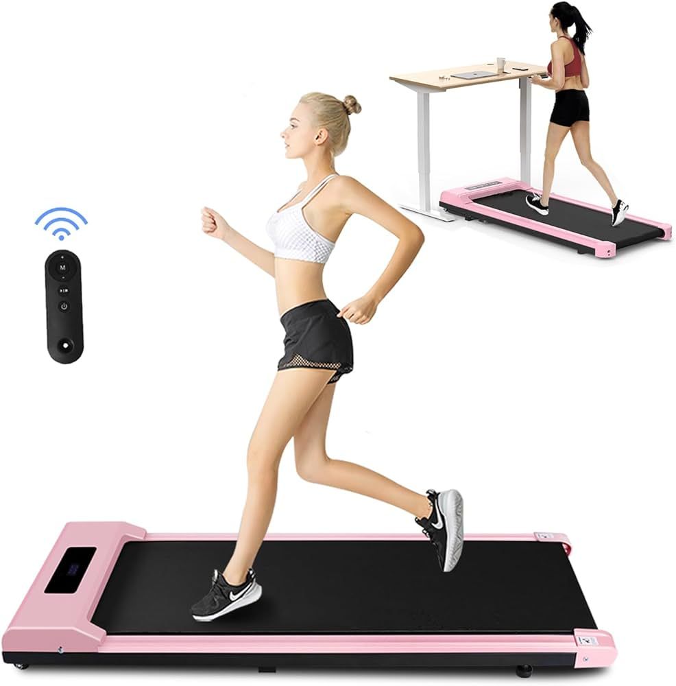 Walking Pad Treadmill Under Desk, 2.5HP Portable Small Treadmill for Office & Home, Mini Quiet & ... | Amazon (US)