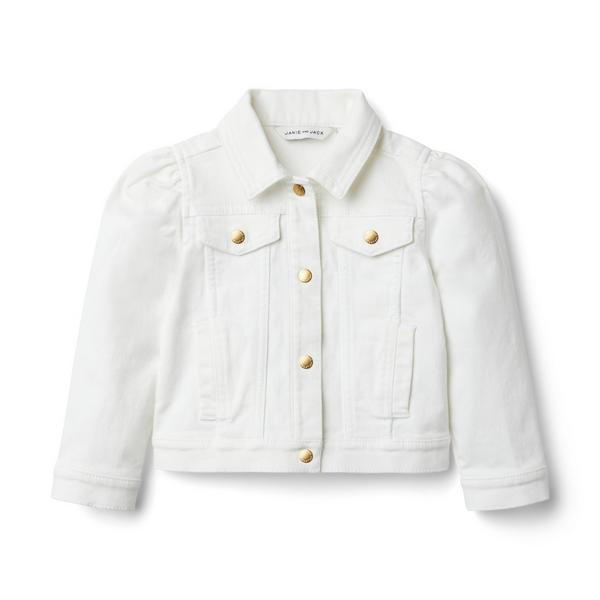 Denim Puff Sleeve Jacket | Janie and Jack