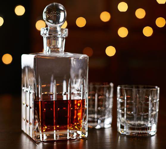 Library Hand-Cut Glass Decanter | Pottery Barn (US)