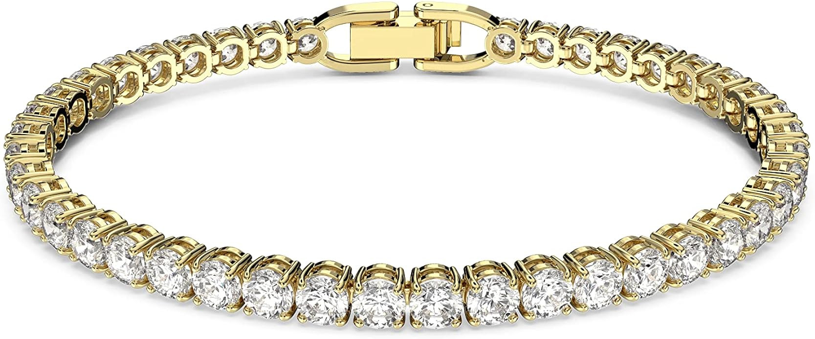 SWAROVSKI Tennis Deluxe Crystal Bracelet and Necklace Jewelry Collection | Amazon (US)