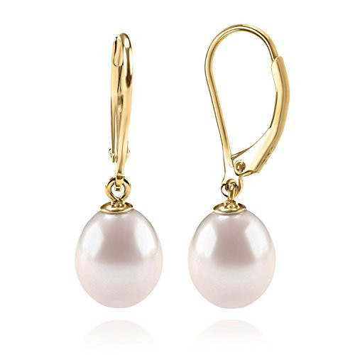 PAVOI Handpicked AAA+ Quality Freshwater Cultured Pearl Earrings Leverback Dangle Stud Pearl Earr... | Amazon (US)